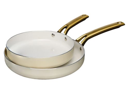 Crofton 8/10" Fry Pans, Off-White