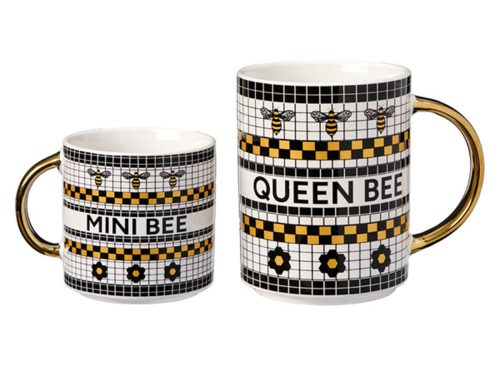 Crofton Queen Bee and Mini Me Mug Set