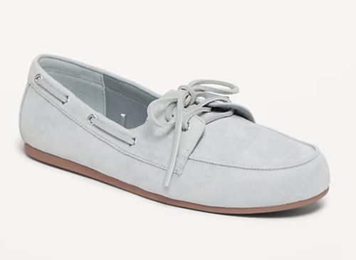 Faux-Suede Boat Shoes for Women
