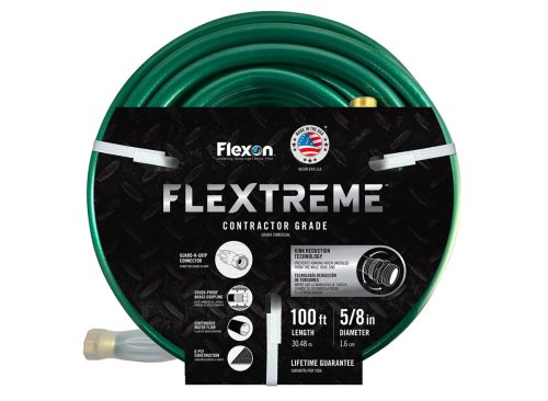 Flexon 5/8 in. x 100 ft. Contractor Grade Hose with Guard & Grip