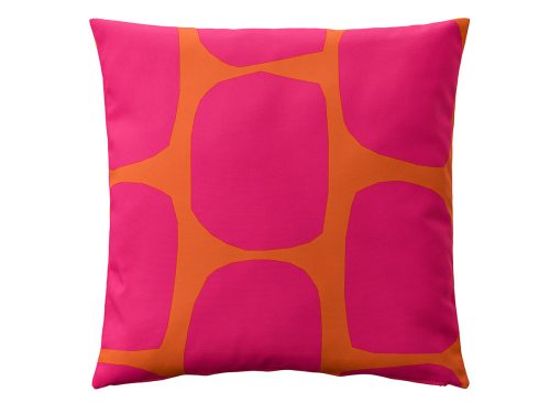 GULLBERGSÖ Cushion cover, bright pink bright orange/outdoor indoor