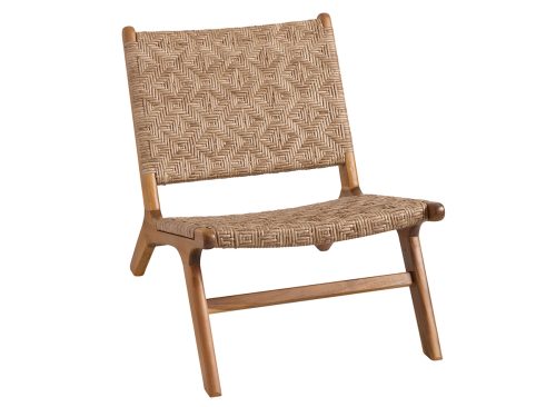 Girona Acacia and All Weather Wicker Outdoor Chair Set of 2