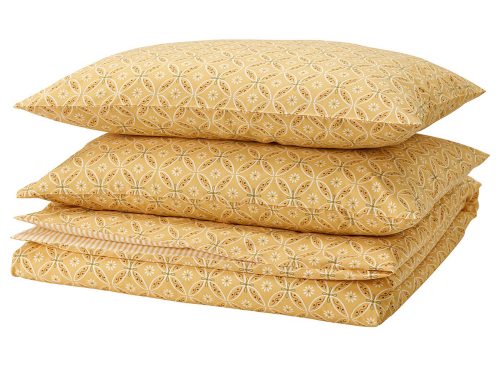 HAMNSENAP Duvet cover and pillowcase(s), yellow/multicolor, Full/Queen (Double/Queen)