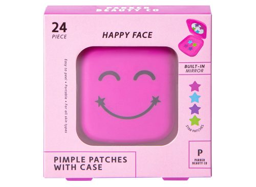 Happy Face Pimple Patches With Case 24-Piece