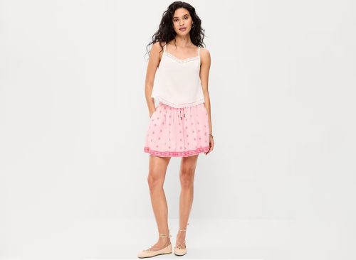 High-Waisted Drapey Skirt Short