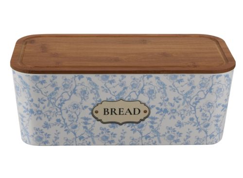 Holly Williams Blue Floral Bread Box