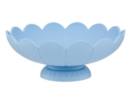 Holly Williams Decorative Scalloped Pedestal Bowl, 4 Assorted Colors