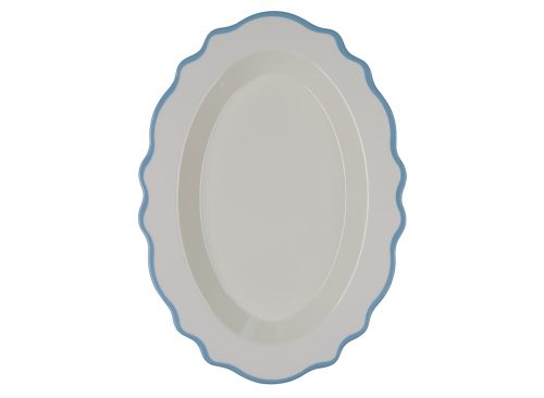 Holly Williams Scalloped Edge Melamine Serving Platter, 16 in
