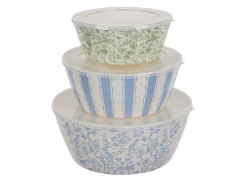 Holly Williams Stackable Printed Melamine Mixing Bowls Set, 3 ct
