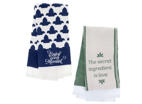 Home Collection Sentiment Kitchen Towels, 15x25 in.