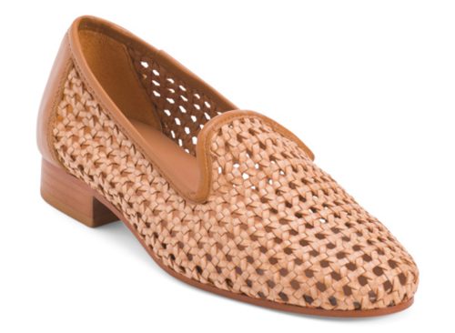 J. MCLAUGHLIN Made In Spain Woven Loafers With Leather Panels