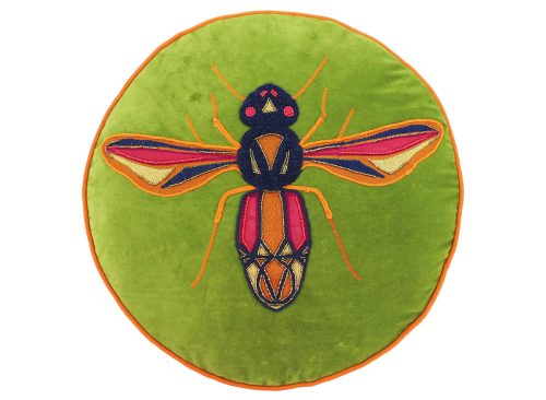 Jonathan Adler x Michaels 18" Round Bee Beaded Pillow