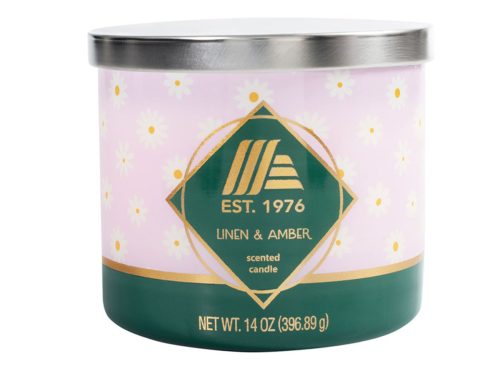 KIRKTON HOUSE 3 Wick Candle Linen & Amber