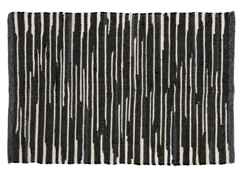 KIRKTON HOUSE 30x46 Chindi Rug - Black