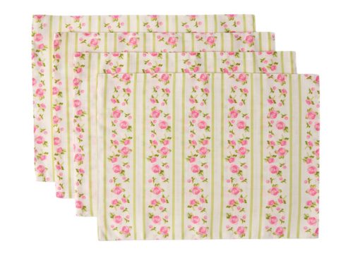 KIRKTON HOUSE 4Pk Placemats, Floral Stripe