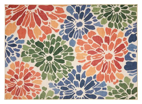 KIRKTON HOUSE 5' X 7' Washable Indoor/Outdoor Area Rug, Floral