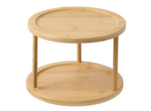 KIRKTON HOUSE Bamboo Kitchen Organizer, Tier Turntable, Natural