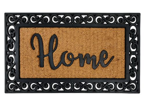 KIRKTON HOUSE Rubber Gate Coir Mat - Rectangle Stripes