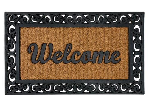  KIRKTON HOUSE Rubber Gate Coir Mat - Rectangle Welcome