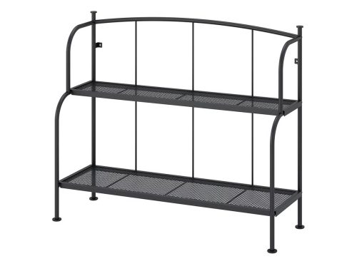 LÄCKÖ Shelf unit, gray outdoor/indoor