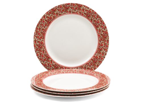 LAURA ASHLEY 4pc 10in Porcelain Stockbridge Collectables Plates Gift Set