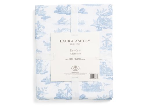 LAURA ASHLEY 60x84 Easy Care Toile Tablecloth
