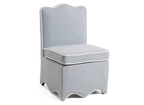 LILLIAN AUGUST 34in Scalloped Bottom Skirted Dining Chair