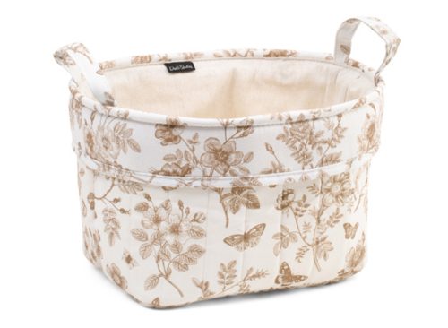 LILY AND FAYE Large Floral Pattern Oval Bin
