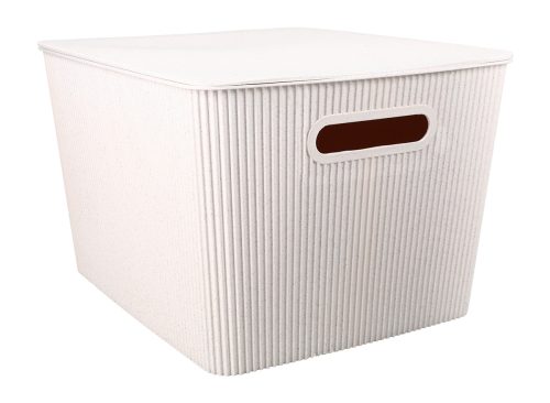 Large Wheat Straw Bin With Lid