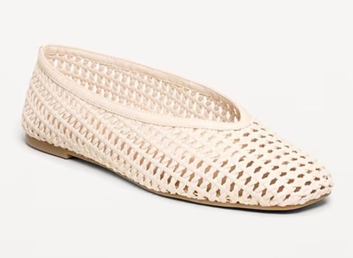 Lattice Ballet Flats