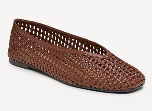 Lattice Ballet Flats
