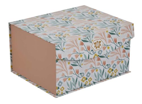 Leaf Print Fliptop Storage Box, Medium