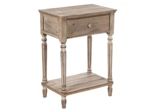 Light Brown Wood Accent Table
