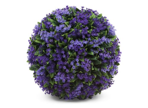 MARTHA STEWART 13.5in Uv Resistant Outdoor Safe Ministar Blossom Boxwood Floral Ball