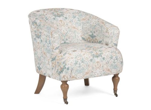 MORRIS & CO. 29x31 Juliette Strawberry Thief Accent Chair