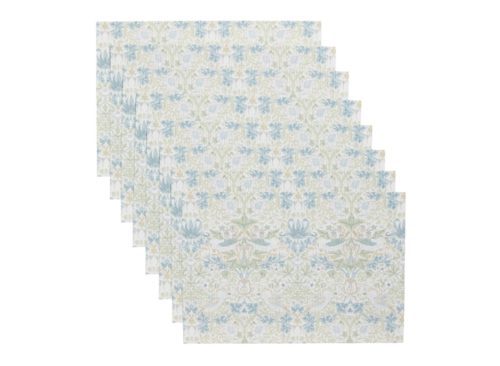 MORRIS & CO. Set Of 8 Strawberry Thief Placemats