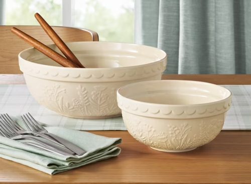 Member's Mark 2-Piece Floral Ceramic Prep and Serve Bowls