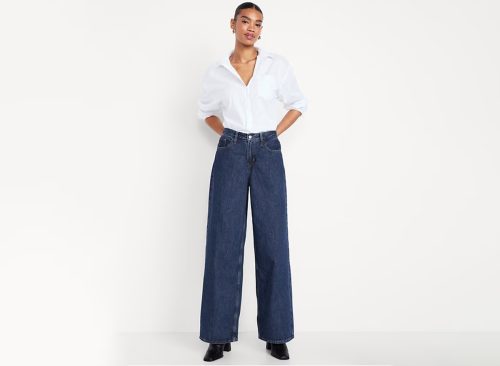 Mid-Rise Wow Baggy Wide-Leg Jeans