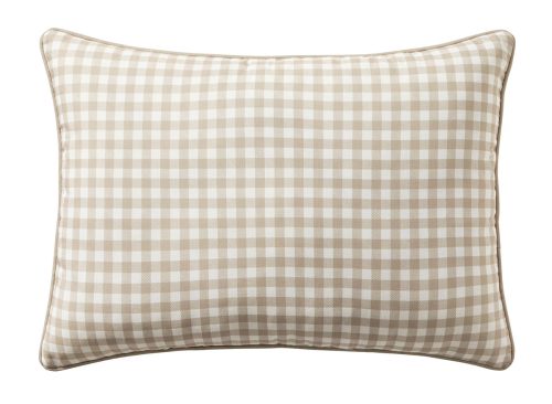 My Texas House Tan Gingham 14" x 20" Outdoor Pillow