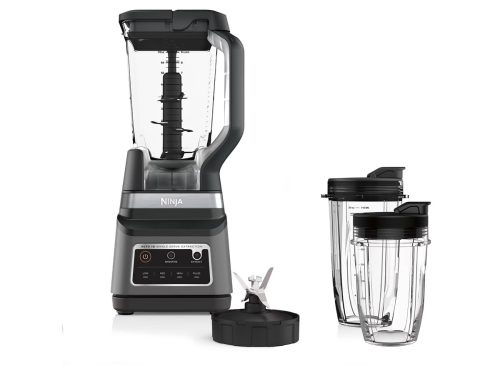 Ninja Professional Plus Blender DUO with Auto-iQ BN753TGT: 1200W Smoothie Blender, 72oz Pitcher, Ice Crushing, Silver