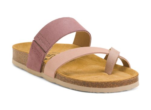 PLAKTON Made In Spain Leather Bloom Sandals
