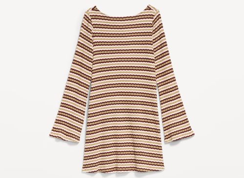 Pointelle Rib-Knit Cover-Up