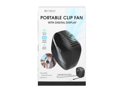 Portable Clip Fan With Digital Display