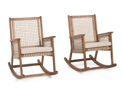 RACHEL ZOE Set Of 2 26x40 Outdoor Rocking Chairs