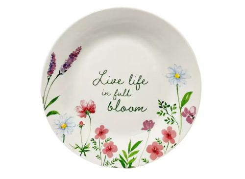 Royal Norfolk Wildflower Stoneware Side Plates, 8 in.