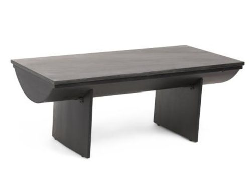 SAGEBROOK HOME 46x24 Modern Marble Top Coffee Table
