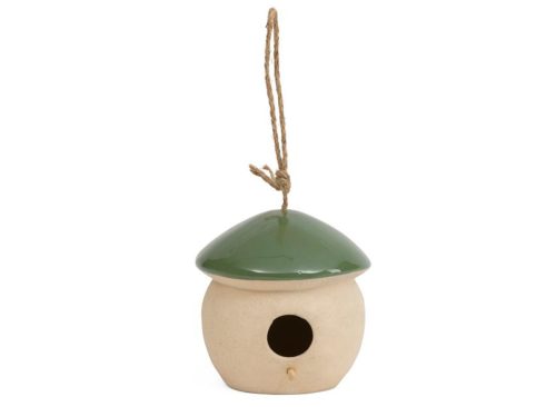 SAGEBROOK HOME 6in Ceramic Garden Bird House