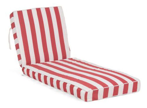 SHERRY KLINE Made In Usa 24x72x4 Outdoor Cabana Striped Extra Thick Lounger Cushion
