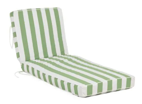 SHERRY KLINE Made In Usa 24x72x4 Outdoor Cabana Striped Extra Thick Lounger Cushion