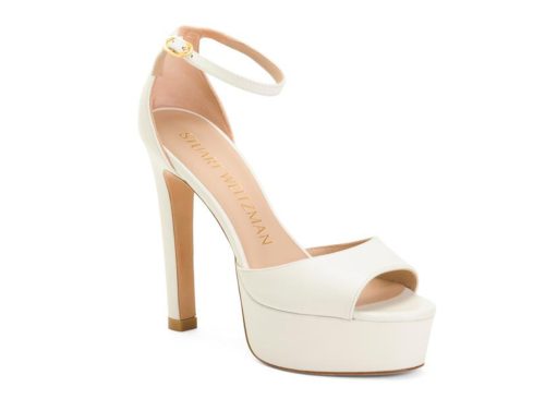 STUART WEITZMAN Made In Spain Leather Disco Platform Sandals